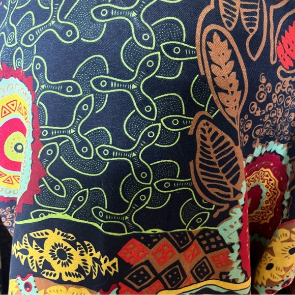 NWT O-Necee Tribal Cotton Linen Blend Tunic Dress 3XL New - Picture 5 of 9